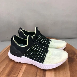 Nike React Phantom Run Flyknit 2 Zapatos para Correr Negros Amarillos Mujeres 11 Ligeros - Imagen 1 de 8
