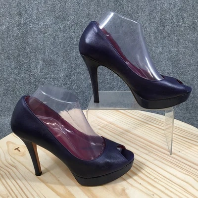 Cole Haan Shoes Womens 8.5 B Platform Pump Purple Peep Toe Casual Stiletto Heels - Image 1 of 4