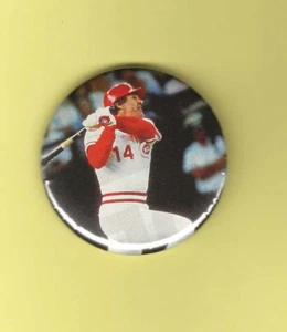 Prendedor de béisbol Pete Rose Hit #4192 Cincinnati Reds 2" botón trasero #1 - Imagen 1 de 2