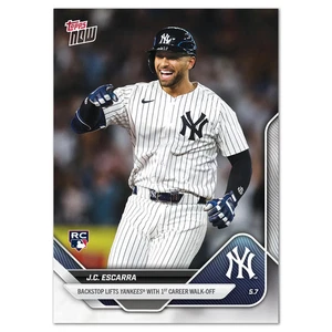 J.C. Escarra - 2025 MLB Topps NOW - Card 153 - RC Rookie - PR: 1247 - Bild 1 von 2