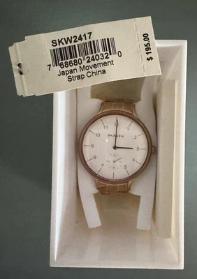 Skagen Ladies Anita Rose Gold Plated Bracelet Watch SKW2417 - Image 1 of 4