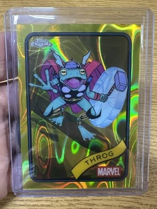 2025 Topps Chrome Marvel THROG Yellow Lava Refractor #46 - Picture 1 of 2