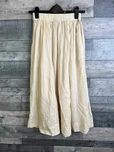 Falda Midi Free People Talla XS Marfil Beige Algodón Verano Boho Clásica Bolsillos - Imagen 1 de 11
