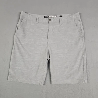 Pantalones Cortos Híbridos BKE Para Hombre 36 (Se Ajusta a 40) Gris Ajuste Estándar Frente Plano Mezcla de Poliéster Foto 1 de 4