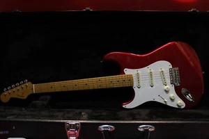 USED Fender Japan Stratocaster ST57 Candy Apple Red Left-Handed 230602 GT317 - Picture 1 of 24