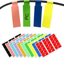 10 Farben, 300 Stück, Kabel Etiketten Selbstklebend Kabelbeschriftung A4-Format,