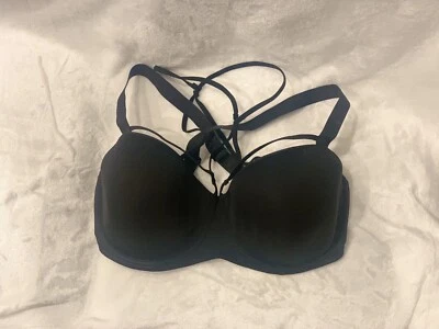 Marlies Dekers 无礼服文胸,黑色设计和交叉带,尺寸 36F! — 第 1/4 张图片