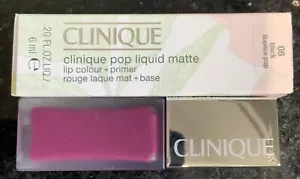 Clinique Pop Liquid Matte Lip Colour & Primer 08 BLACK LICORICE POP 6ml - Picture 1 of 4