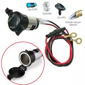 Car Power Socket Cigarette Lighter Plug Outlet Lighter Socket Plug Accessory 12V - Picture 1 of 12