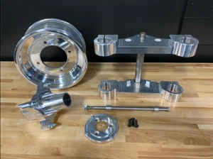 Kit de inversión frontal Yamaha TRI-Z 250 suspensión triple abrazaderas buje eje delantero - Imagen 1 de 5