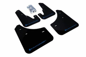 Rally Armor UR Black Mud Flap w/ Blue Logo for 2004-2009 Mazda3/Speed 3 - Picture 1 of 4