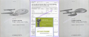 CHRISTIE'S Star Trek 40th Ann Auction - CATALOGS, PRESS KIT & BADGE, MUCH MORE! - Picture 1 of 9