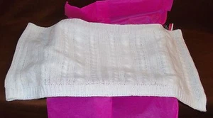 TICKLED PINK White Knit Infinity Loop Scarf NEW WITH TAG - Picture 1 of 4