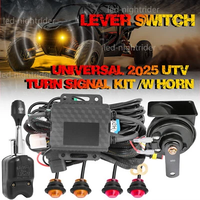 For Can-Am Defender HD10 HD9 HD8 HD5 UTV Turn Signal Horn Street Legal Kit Brake - Image 1 of 4