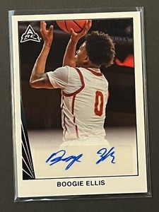 2021-22 Leaf Memories USC Boogie Ellis RC - SSP Black Foil Auto - #d 1/15