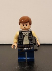 LEGO Star Wars Han Solo Minifigure Dark Blue Legs Vest with Pockets 75052 sw0539