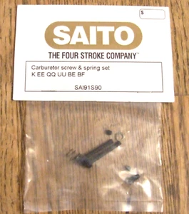 JUEGO DE TORNILLOS Y RESORTES CARBURADOR MOTOR RC SAITO, SAI91S90, K EE QQ UU BE BF - Imagen 1 de 1