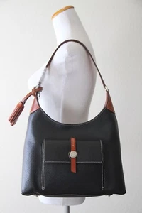 Dooney & Bourke Cambridge Hobo BCAMBO649 BL TN Negro - Imagen 1 de 12