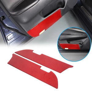 Car Front Door Anti Kick Trim Red Carbon Sticker For Infiniti G35 G37 2007-2013 - Picture 1 of 12