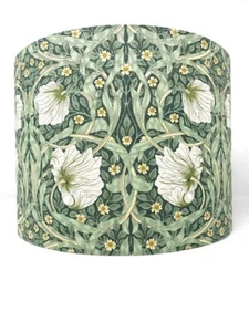 Pimpernel lampshade William Morris sage green lamp shade Art Nouveau floral - Picture 1 of 4