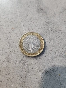 1 Euro coin 2001 France missminting, rare - Picture 1 of 2