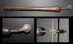 Goldeisen ROLLE 19. Jh. mit sehr großem Griff Bronze Einband Vergoldung Binder #135 - Bild 1 von 1