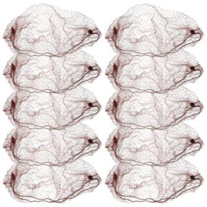 50pcs Hair Nets Invisible Elastic Mesh (Coffee) Elastic Mesh Hairnet - Picture 1 of 12