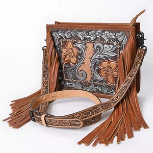 Borsa donna AD American Darling tracolla lavorata a mano vera pelle western - Foto 1 di 6