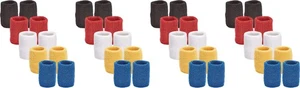 Unique Sports Set of 5 Cotton Wristbands - Multi Color (4-Pack) - Picture 1 of 1