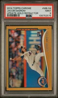 2014 Topps Chrome Update - Jacob deGrom #MB-54 Gold Refractor /250 (RC) - Image 1 of 3
