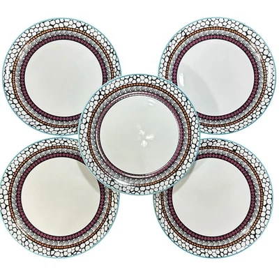 宜家漂流盘 5 件套餐盘 10 5/8 英寸葡萄牙几何艺术 15441 — 第 1/4 张图片