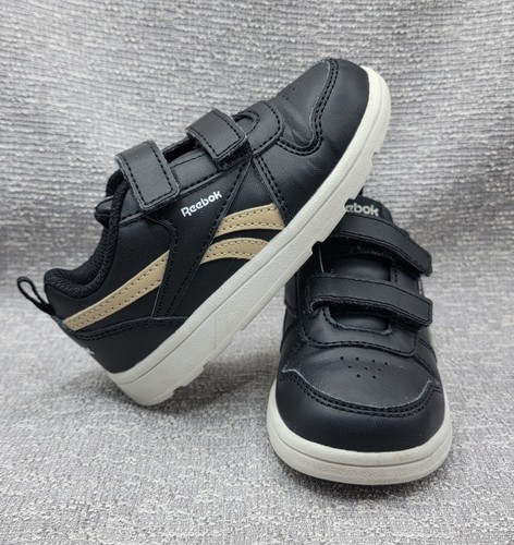 Scarpe bambino Reebok sneakers Royal Prime scuola bianco e nero gancio e passante taglia 7