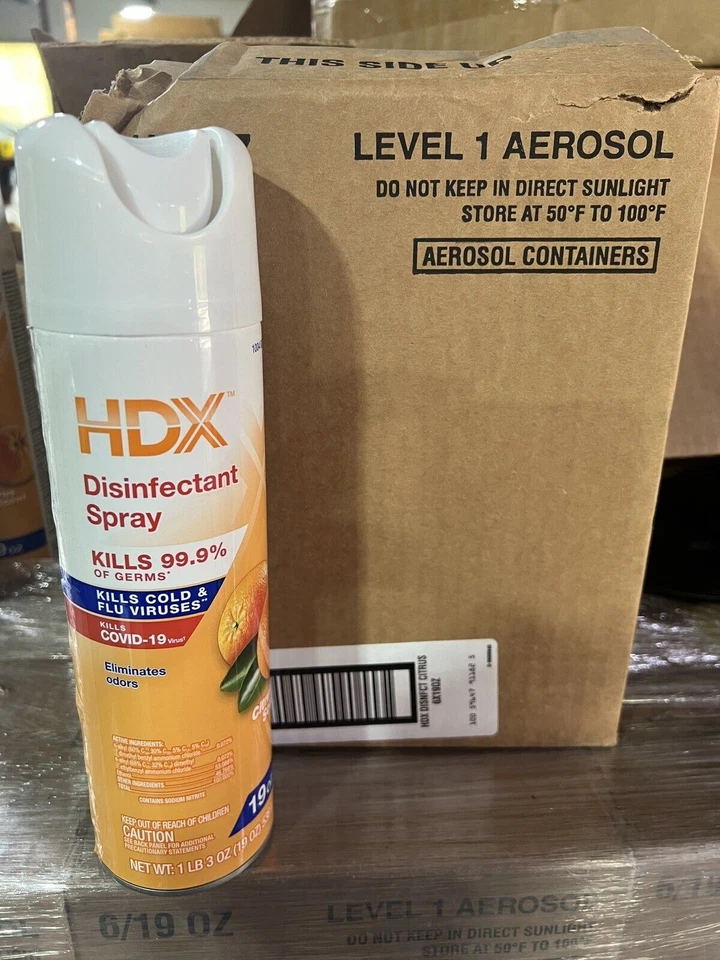 PACK DE 6 - 19 oz. Spray Limpiador y Desinfectante Multiusos, Cítricos NUEVO Foto 1 de 2