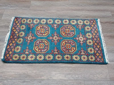 Alfombra Bohemia Oushak, Alfombra Turca Oushak, Alfombra Contemporánea Hecha a Mano, 2x3 Pies Foto 1 de 4