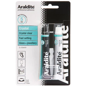 Araldite Transparente Fuerte Pegamento Adhesivo Vidrio Joyería 2x15 ml Tubos - Picture 1 of 1
