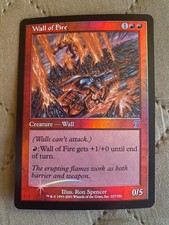 MTG - Wall of Fire Seventh Edition Foil, Near Mint