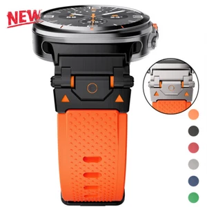 For Samsung Galaxy Watch Ultra 47mm Metal Silicone Strap Replacement Watch Band - Photo 1 sur 31