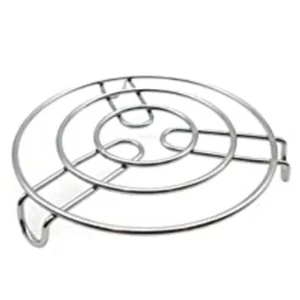 Round Trivet Steamer Cooling Rack Chrome 21 cm Pressure Cooker Camp Oven Insert - Foto 1 di 12