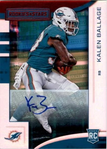 2018 Rookies and Stars Rookies Longevity Signatures #134 Kalen Ballage Auto /99 - Picture 1 of 2