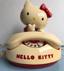 Hello Kitty Landline Telephone Retro Dial Type Japan