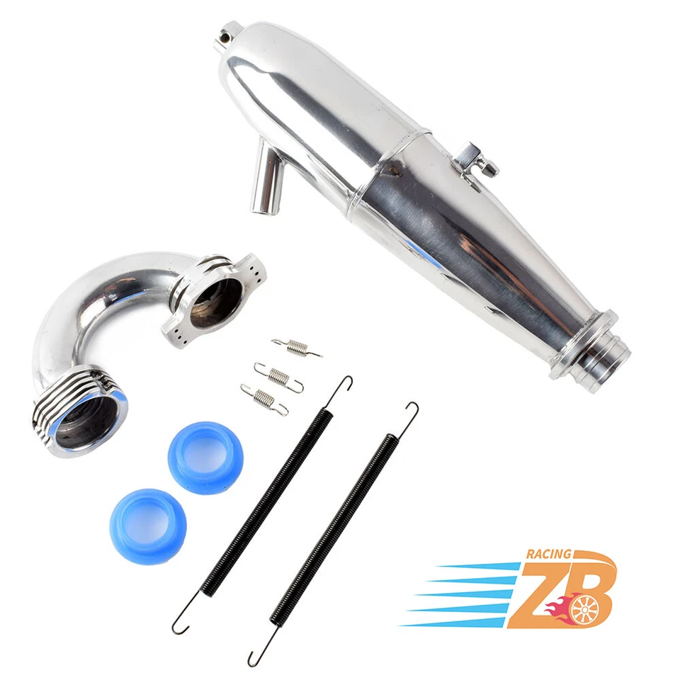 Rc 1/8 Nitro Engine Tuned Exhaust Header For Picco Novarossi Os Rb Losi 8eight - Image 1 of 4