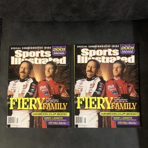 (2) 2001 DALE EARNHARDT & JR NASCAR COMMEMORATIVE Sports Illustrated Issue Lot - Picture 1 of 1