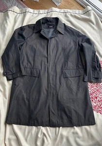 HUGO BOSS HERREN MANTEL REGENMANTEL TRENCHCOAT WINDBREAKER DUNKELGRAU Gr. 50 - Bild 1 von 3