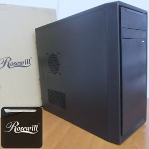 New Rosewill Model SRM-01B Mini Tower (Micro ATX) Case w/ Steel Side Panels