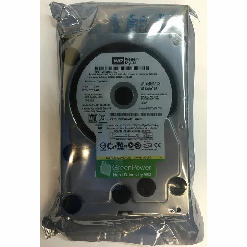 WD7500AACS - Western Digital 750GB 7200 RPM SATA  3.5" HDD - Image 1 of 1