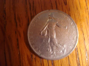 1960 Franc 1 Münze Französisch (selten) - Bild 1 von 2