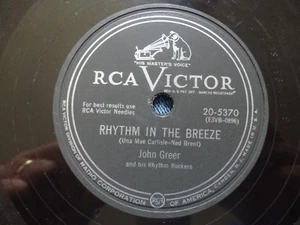 John Greer Rhythm in the Breeze / Beginning to Miss You RCA Victor 20-5370 VG+ - Picture 1 of 2