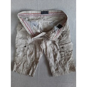 Project Raw Men 38 Utility Paratroper Camo Military Cargo Short Beige PureCotton - Picture 1 of 7