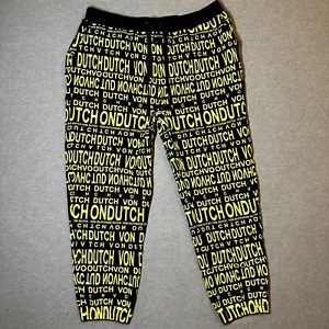 Von Dutch Paris Unisex Black/Yellow Sweatpants Size XL New - Picture 1 of 8