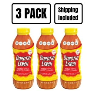 Homestyle Dorothy Lynch Salad Dressing | Pack of 3 | 16 oz | Gluten Free | Shipp - Picture 1 of 8